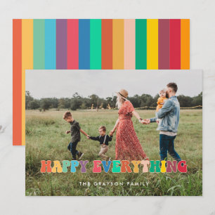 Cartes Pour Fêtes Annuelles Happy Everything Fun Retro 60s Photo