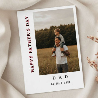 Cartes Pour Fêtes Annuelles Happy father’s Day Custom Photo Collage trendy