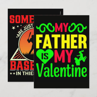 Cartes Pour Fêtes Annuelles Happy fathers day is my valentine family lover 
