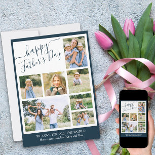 Cartes Pour Fêtes Annuelles Happy Fête des pères 7 Photo Collage