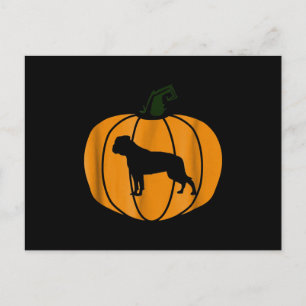 Cartes Pour Fêtes Annuelles Happy Halloween Chien Citrouille américain Bulldog
