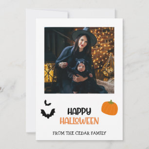 Cartes Pour Fêtes Annuelles "Happy Halloween" Photo de famille