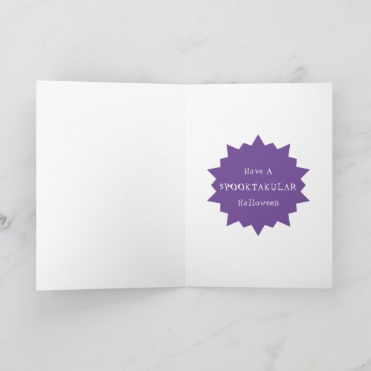 Cartes Pour Fêtes Annuelles Happy Halloween Spooktakular Funny Holiday Card (Intérieur)