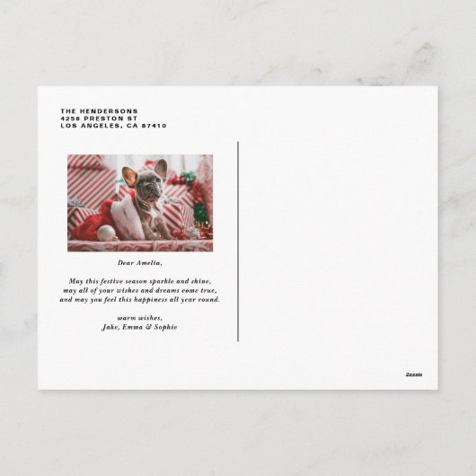 Cartes Pour Fêtes Annuelles Happy Hanoukka Brush Letting Overlay Photo (Dos)