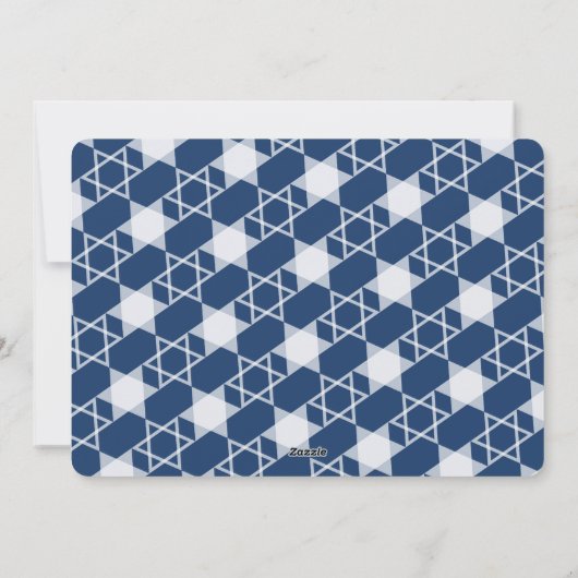 Cartes Pour Fêtes Annuelles Happy Hanoukka Modern écriture manuscrite Script p (Dos)