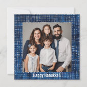 Cartes Pour Fêtes Annuelles 🕎 Happy Hanoukka, texte personnalisé (Devant)
