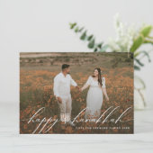 Cartes Pour Fêtes Annuelles Happy Hanukkah Menorah Hanukkiah Photo (Debout devant)