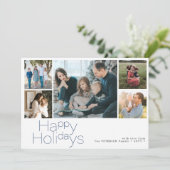Cartes Pour Fêtes Annuelles Happy Holidays 5 photo collage moderne (Debout devant)