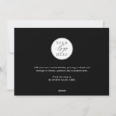 Cartes Pour Fêtes Annuelles Happy Holidays Black Gold Elegant Modern Business (Dos)