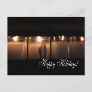 Cartes Pour Fêtes Annuelles Happy Holidays Burning candles christmas