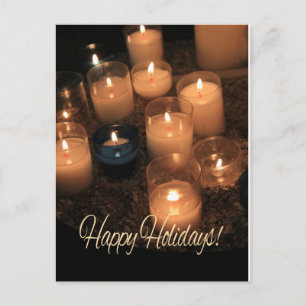 Cartes Pour Fêtes Annuelles Happy Holidays Burning candles christmas