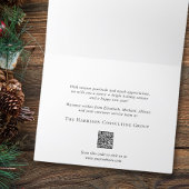 Cartes Pour Fêtes Annuelles Happy Holidays Business Logo QR Code bleu