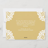 Cartes Pour Fêtes Annuelles Happy Holidays Business Logo Snowflake Gold (Dos)