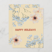 Cartes Pour Fêtes Annuelles Happy Holidays carde (Devant / Derrière)