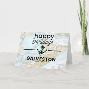 Cartes Pour Fêtes Annuelles Happy Holidays Chart - Galveston