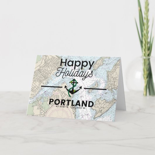 Cartes Pour Fêtes Annuelles Happy Holidays Chart - Portland (Devant)