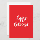 Cartes Pour Fêtes Annuelles Happy Holidays Christmas New Year Season Message (Devant / Derrière)