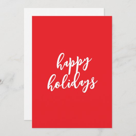 Cartes Pour Fêtes Annuelles Happy Holidays Christmas New Year Season Message (Devant / Derrière)