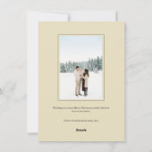 Cartes Pour Fêtes Annuelles Happy Holidays Elegant Script Calligraphy Photo (Dos)