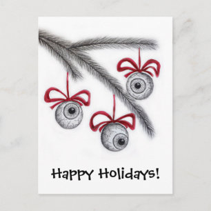 Cartes Pour Fêtes Annuelles Happy Holidays Eyeballs postcard