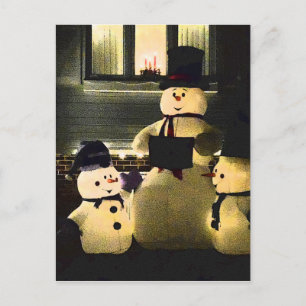 Cartes Pour Fêtes Annuelles Happy Holidays From Snowmen