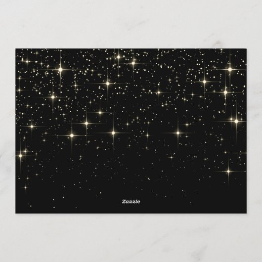 Cartes Pour Fêtes Annuelles Happy Holidays Gold Sparkle Script PHOTO Salutatio (Dos)