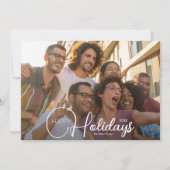 Cartes Pour Fêtes Annuelles Happy Holidays Merci d'affaires (Devant)