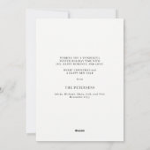 Cartes Pour Fêtes Annuelles Happy Holidays photo de script en or (Dos)