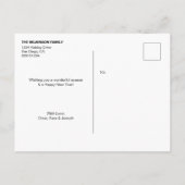 Cartes Pour Fêtes Annuelles Happy Holidays Téléphone script Photo collage (Dos)