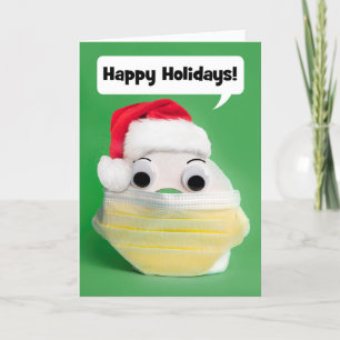 Cartes Pour Fêtes Annuelles Happy Holidays Toilet Papier dans Covid Face Masqu