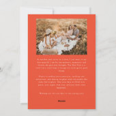 Cartes Pour Fêtes Annuelles Happy Holidays Typography Red Photo (Dos)