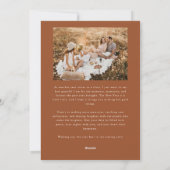 Cartes Pour Fêtes Annuelles Happy Holidays Typography Terracotta Photo (Dos)