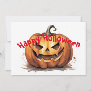 Cartes Pour Fêtes Annuelles HAPPY HOLLOWEEN - citrouille d'Halloween