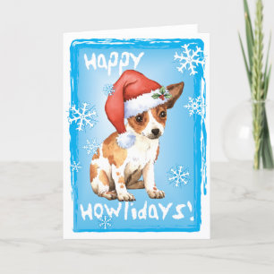 Cartes Pour Fêtes Annuelles Happy Howlidays Chihuahua