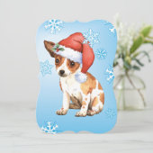 Cartes Pour Fêtes Annuelles Happy Howlidays Chihuahua (Debout devant)