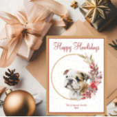 Cartes Pour Fêtes Annuelles Happy Howlidays Cute English Bulldog