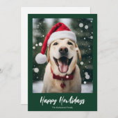 Cartes Pour Fêtes Annuelles happy howlidays, écriture moderne noël (Devant / Derrière)