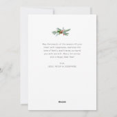 Cartes Pour Fêtes Annuelles happy howlidays, écriture moderne noël (Dos)