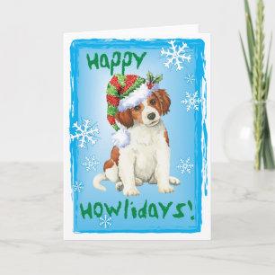 Cartes Pour Fêtes Annuelles Happy Howlidays Kooikerhondje