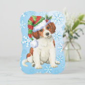 Cartes Pour Fêtes Annuelles Happy Howlidays Kooikerhondje (Debout devant)