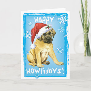 Cartes Pour Fêtes Annuelles Happy Howlidays Mastiff