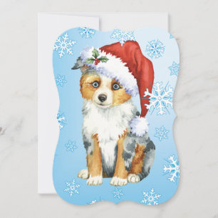 Cartes Pour Fêtes Annuelles Happy Howlidays Mini-Berger Américain