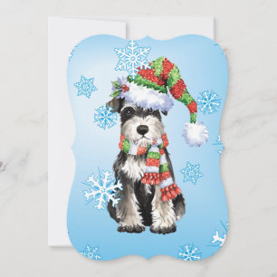Cartes Pour Fêtes Annuelles Happy Howlidays Miniature Schnauzer