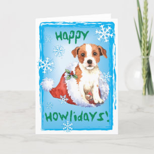 Cartes Pour Fêtes Annuelles Happy Howlidays Parson Russell Terrier