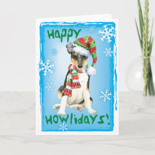 Cartes Pour Fêtes Annuelles Happy Howlidays Smooth Collie