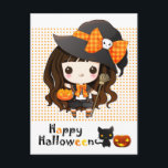 Cartes Pour Fêtes Annuelles Happy Kawaii Halloween<br><div class="desc">Happy Kawaii Halloween</div>