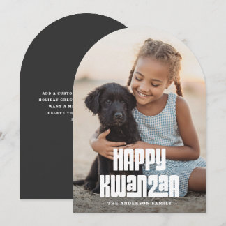 Cartes Pour Fêtes Annuelles Happy Kwanzaa white overlay photo