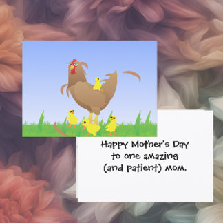 Cartes Pour Fêtes Annuelles Happy Mother’s Day to one amazing (and patient) mo