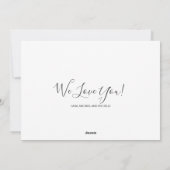 Cartes Pour Fêtes Annuelles Happy Mother's Day Floral Rose Gold Nom Script (Dos)