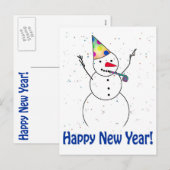 CARTES POUR FÊTES ANNUELLES HAPPY NEW YEAR! (Devant / Derrière)